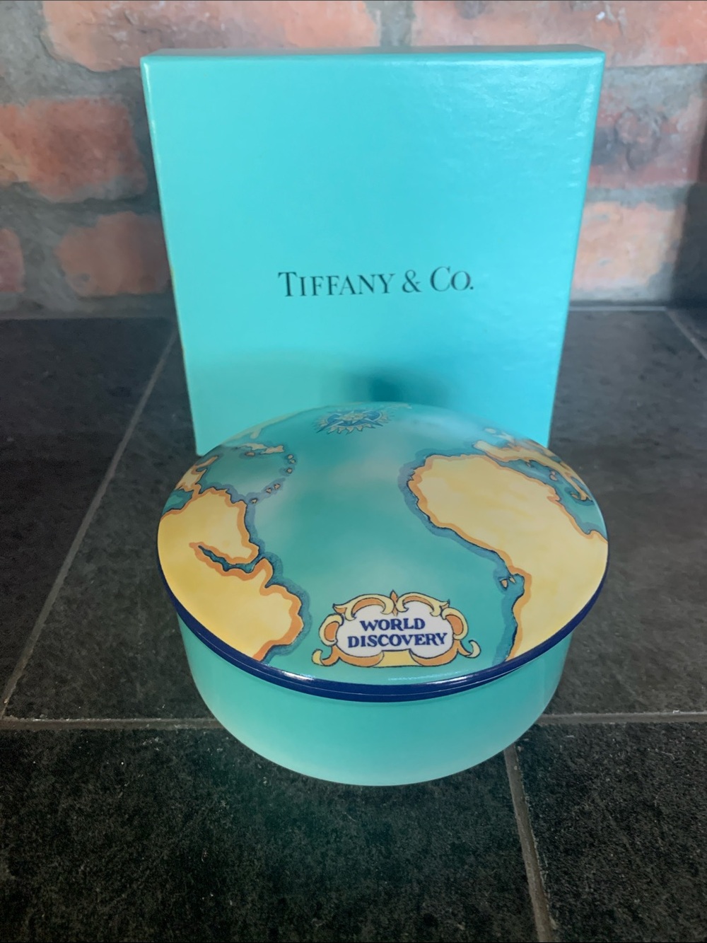 TIFFANY & CO. TAUCK WORLD DISCOVERY TRINKET BOX